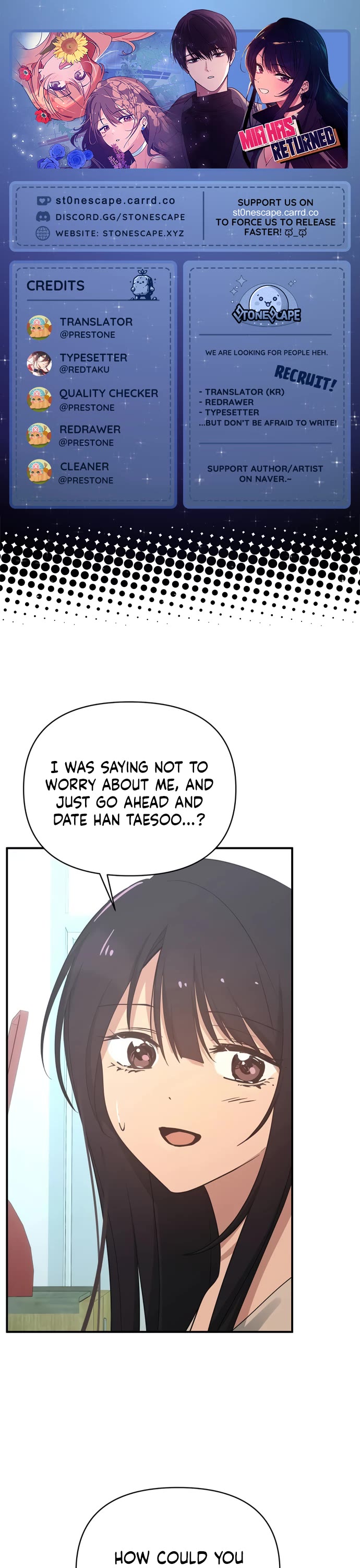 Read Mia Has Returned Manga Online