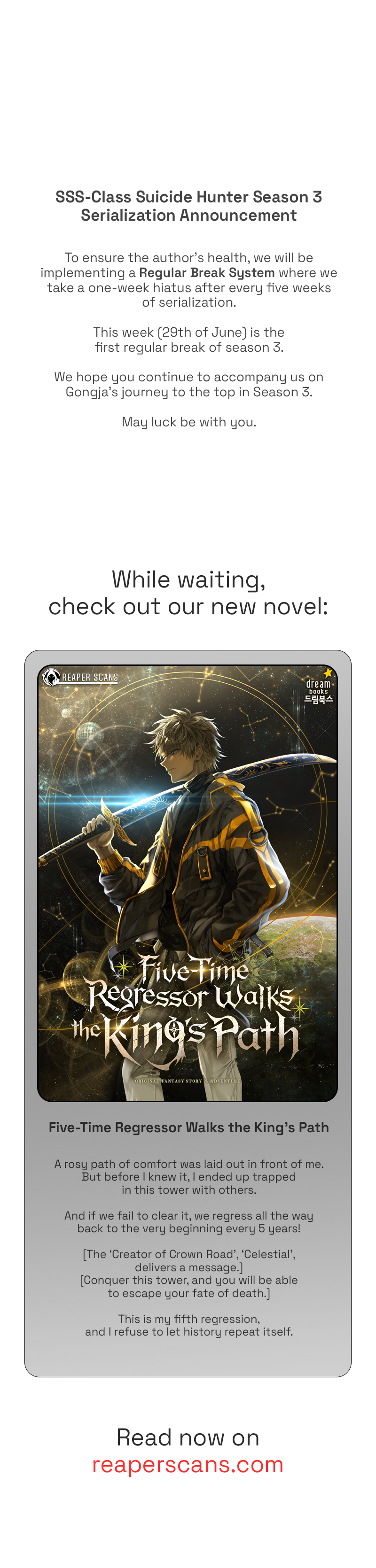 Read SSS Class Revival Hunter Manga Online