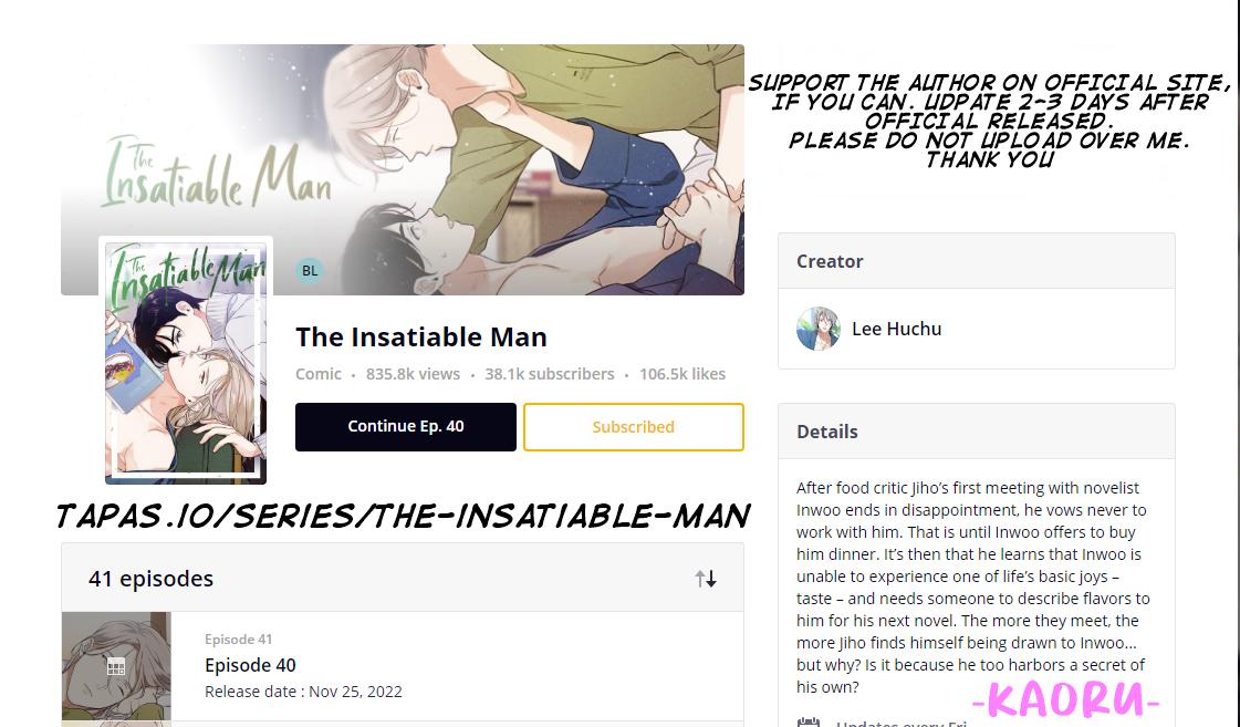 Read The Insatiable Man Manga Online