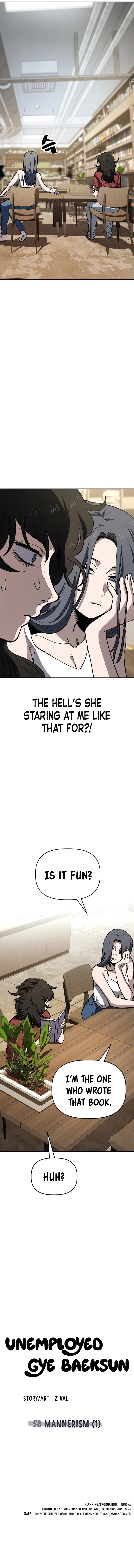 Read Unemployed Gye Baek soon Manga Online